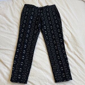 Maje Black Patterned Women's Pants